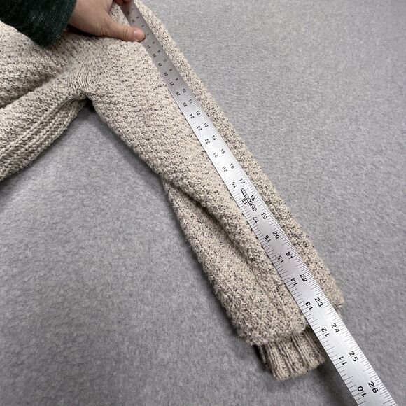 Carbon 2 Cobalt Sweater Mens Large Full Zip Heavy Lined Fisherman Flecked Cream - Picture 4 of 10